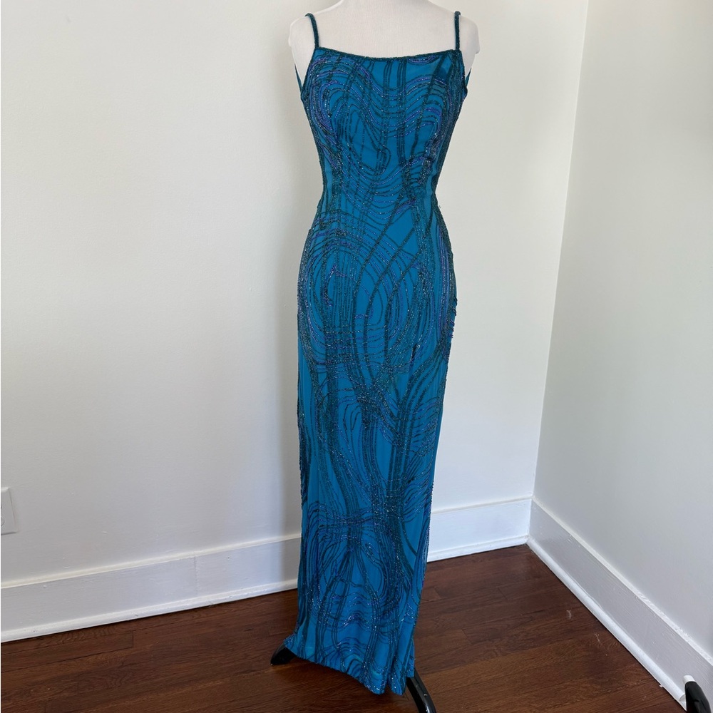 Elegant Blue Evening Gown